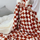 Cobertor Sherpa Checkerboard