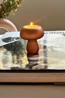 Castiçal de Vidro Mushroom