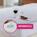 Jogo de Cama Impermeável 100% Algodão | Roupa de Cama + 2 Capas de Travesseiro de Brinde