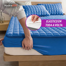 Jogo de Cama Impermeável 100% Algodão | Roupa de Cama + 2 Capas de Travesseiro de Brinde