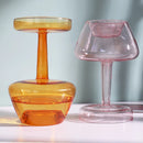 Castiçal e Vaso de Vidro Cup