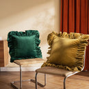 Capa de Almofada Babado Velvet