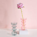 Castiçal e Vaso de Vidro Diamond