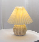 Abajur de Mesa Retrô Rattan
