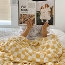 Cobertor Sherpa Checkerboard