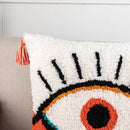 Capa de Almofada Bordada com Tassel Eye