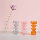 Castiçal e Vaso de Vidro Diamond