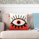 Capa de Almofada Bordada com Tassel Eye