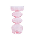 Castiçal e Vaso de Vidro Diamond