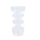 Castiçal e Vaso de Vidro Diamond
