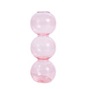 Castiçal e Vaso de Vidro Bubble