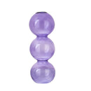 Castiçal e Vaso de Vidro Bubble