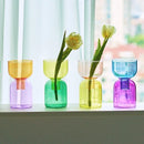 Castiçal e Vaso de Vidro Up Down