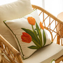 Capa de Almofada Bordada Tulipa
