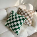 Capa de Almofada Bouclé Checkerboard
