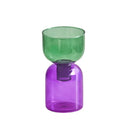 Castiçal e Vaso de Vidro Up Down