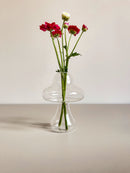 Vaso de Vidro Mushroom Transparente