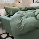 Jogo de Duvet Algodão Solid Washed 4 Peças - Sage
