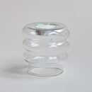 Castiçal e Vaso de Vidro Blob
