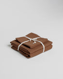 Jogo de Duvet Algodão Solid Washed 4 Peças - Marrom