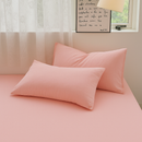 Jogo de Duvet Algodão Solid Washed 4 Peças - Rosa Pastel