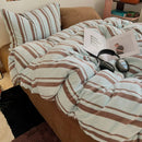 Jogo de Duvet Veludo Listrado 4 Peças - Breeze