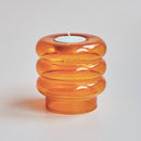 Castiçal e Vaso de Vidro Blob
