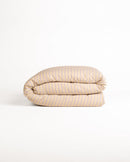 Jogo de Duvet Algodão Stripes 4 Peças - Cream
