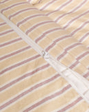 Jogo de Duvet Algodão Stripes 4 Peças - Cream