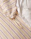 Jogo de Duvet Algodão Stripes 4 Peças - Cream