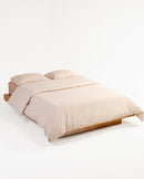 Jogo de Duvet Algodão Stripes 4 Peças - Cream