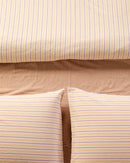Jogo de Duvet Algodão Stripes 4 Peças - Cream