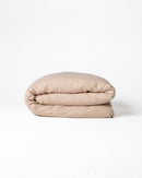 Jogo de Duvet Algodão Solid Washed 4 Peças - Vanilla