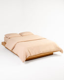 Jogo de Duvet Algodão Solid Washed 4 Peças - Vanilla