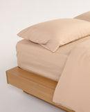 Jogo de Duvet Algodão Solid Washed 4 Peças - Vanilla