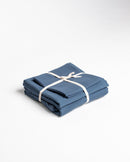 Jogo de Duvet Algodão Solid Washed 4 Peças - Navy