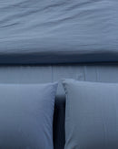 Jogo de Duvet Algodão Solid Washed 4 Peças - Navy
